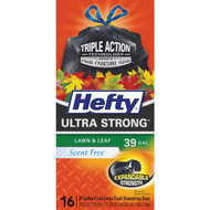 Hefty Ultra Strong 39 Gal. Extra Large Black Trash Bag (16-Count)