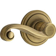 Kwikset Signature Series Antique Brass Lido Passage Door Lever