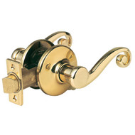 Kwikset Signature Series Polished Brass Lido Passage Door Lever