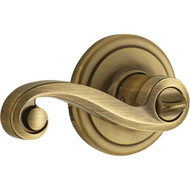 Kwikset Signature Series Antique Brass Lido Privacy Door Lever