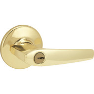 Kwikset Delta Entry Door Lever Lockset  Polished Brass