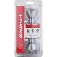 Kwikset Satin Chrome Mobile Home Entry Lockset