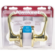 Kwikset Polished Brass Dorian Privacy Door Lever