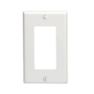 Leviton Decora 1-Gang Nylon Rocker Decorator Wall Plate  White