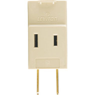 Leviton Ivory 15A 3-Outlet Cube Tap