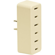 Leviton Ivory 15A 3-Outlet Tap