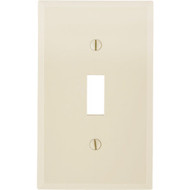Leviton 1-Gang Thermoplastic Nylon Toggle Switch Wall Plate  Ivory