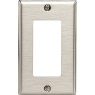 Leviton 1-Gang Stainless Steel Rocker Decorator Wall Plate
