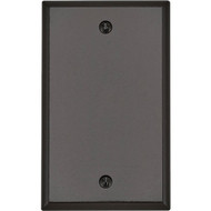 Leviton 1-Gang Standard Thermoset Blank Wall Plate  Brown