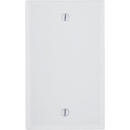 Leviton 1-Gang Standard Thermoset Blank Wall Plate  White