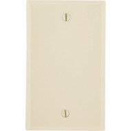 Leviton 1-Gang Standard Thermoset Blank Wall Plate  Ivory