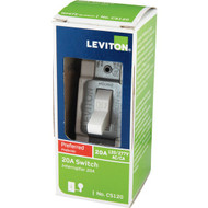 Leviton Commercial Grade 20 Amp Toggle Single Pole Switch  White
