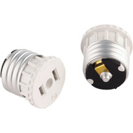 Leviton 600W 120V White Light Socket Adapter (2-Pack)
