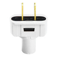 Do it 15A 125V 2-Wire 2-Pole Vinyl Cord Plug  White