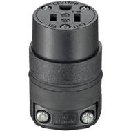 Leviton 15A 125V 3-Wire 2-Pole Rough Use Cord Connector