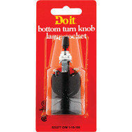 Do it Bottom Turn-Knob Medium Base Nickel Candle Socket