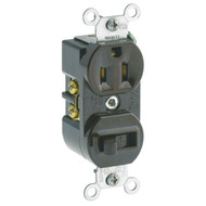 Leviton Brown 15A Heavy-Duty Switch & Outlet