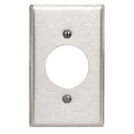 Leviton 1-Gang Stainless Steel Locking Outlet Wall Plate