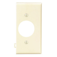 Leviton Single End Sectional 1-Gang Plastic Outlet Wall Plate  Ivory