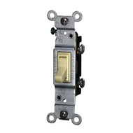 Leviton Residential Grade 15 Amp Toggle Single Pole Switch  Ivory