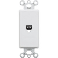 Leviton Decora White Flush Mount Telephone Jack