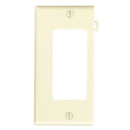 Leviton 1-Gang Plastic Sectional Rocker Decorator Wall Plate End Panel  Ivory