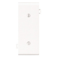 Leviton 1-Gang Standard Center Nylon Blank Wall Plate  White