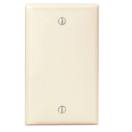 Leviton 1-Gang Standard Nylon Blank Wall Plate  Ivory