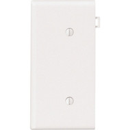 Leviton 1-Gang Standard End Nylon Blank Wall Plate  White