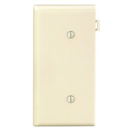 Leviton 1-Gang Standard End Nylon Blank Wall Plate  Ivory