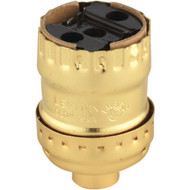 Leviton Keyless Medium Base Brass Lamp Socket