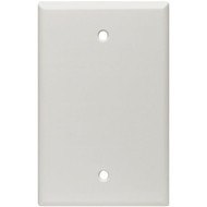 Leviton 1-Gang Midway Thermoset Blank Wall Plate  White