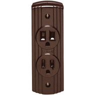 Leviton 15A Surface Mount Brown 5-15R Power Outlet