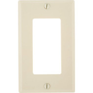 Leviton Decora 1-Gang Smooth Plastic Rocker Decorator Wall Plate  Ivory