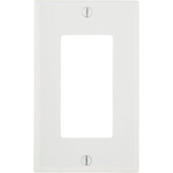 Leviton Decora 1-Gang Smooth Plastic Rocker Decorator Wall Plate  White