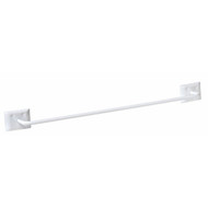 Decko Diamond Bar Design 18 In. White Towel Bar