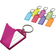 Lucky Line Assorted Transparent Colors 2-1/4 In. I.D. Key Tag with Ring  (2-Pack)
