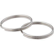 Lucky Line Tempered Steel Nickel-Plated 1-3/8 In. Key Ring (100-Pack)