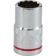 Channellock 1/2 In. Drive 9/16 In. 12-Point Shallow Standard Socket