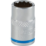 Channellock 3/8 In. Drive 11 mm 12-Point Shallow Metric Socket