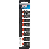 Channellock Standard 1/2 In. Drive 6-Point Shallow Impact Driver Set (8-Piece)