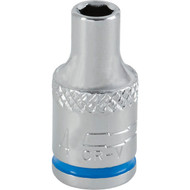Channellock 1/4 In. Drive 4 mm 6-Point Shallow Metric Socket