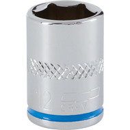 Channellock 1/4 In. Drive 12 mm 6-Point Shallow Metric Socket