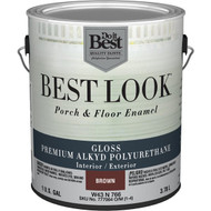 Best Look 1 Gal. Brown Polyurethane Gloss Porch & Floor Enamel