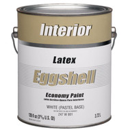 Economy Latex Eggshell Interior Wall Paint  White-Pastel Base  1 Gal.