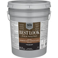 Best Look Solid Deck & Siding Exterior Stain  Extra Deep Base  5 Gal.