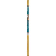 M-D Satin Brass Fluted 1-3/8 In. x 3 Ft. Aluminum Carpet Trim Bar  Wide