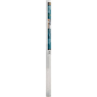 M-D Satin Silver Fluted 2 In. x 3 Ft. Aluminum Carpet Trim Bar  Extra Wide