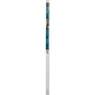 M-D Satin Silver Fluted 1-3/8 In. x 3 Ft. Aluminum Carpet Trim Bar  Wide