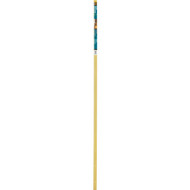 M-D Satin Brass Fluted 1-3/8 In. x 6 Ft. Aluminum Carpet Trim Bar  Wide
